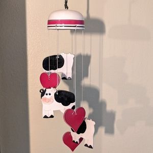 🖤❤️Vintage cow and heart kitchen chimes ❤️🖤